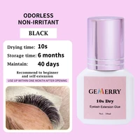 gemerry 5ml10ml individual eyelashes extension glue low odor 10s slow dry lash glue adhesive makeup tools novice for beginner
