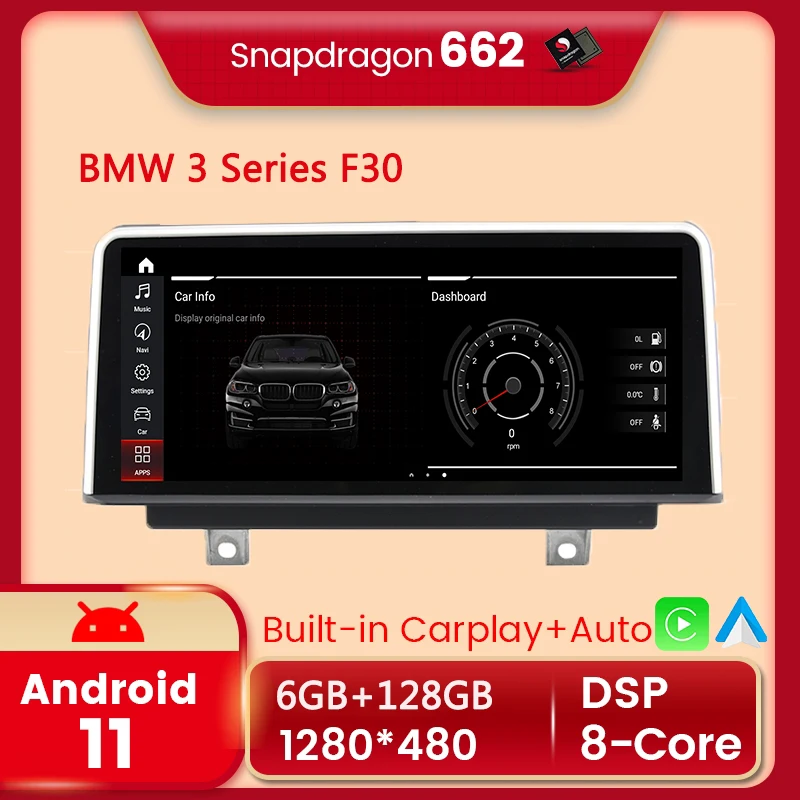 

UJQW Android 11 автомобильный DVD-плеер для BMW 3 серии F30 F31 F34 BMW 4 серии F32 F33 F36 2013-2017 NBT Авторадио GPS навигация 4G