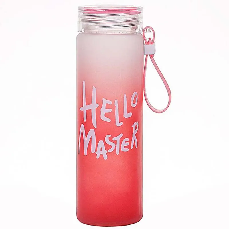 Портативная Спортивная бутылка для воды 400 мл стеклянный походный чайник отдыха