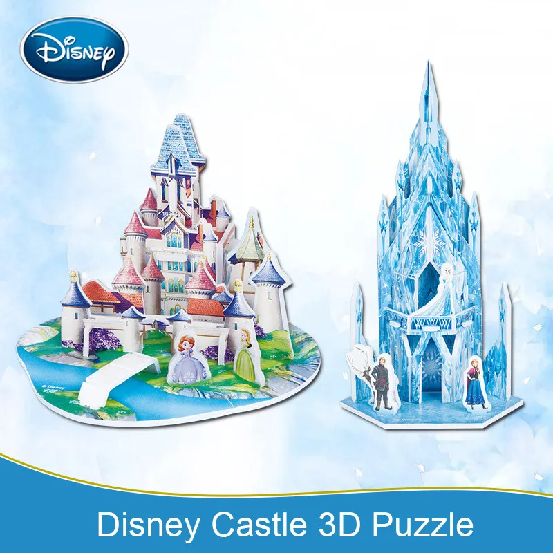 Бумажные 3D Пазлы Disney Snow Sophia Детские пазлы для детей 3 4 5 6 7 лет мужчин и женщин