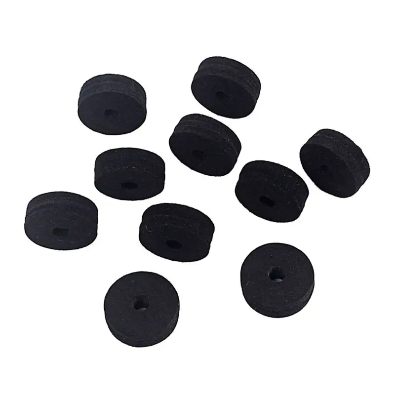 

10pcs Felt Washer Felts Crash Cymbal Clutch Drum Stand Parts Replacement Accessories