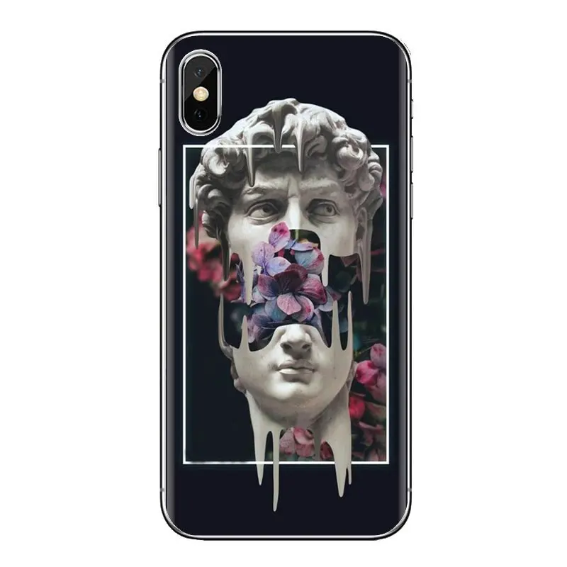 Мягкие чехлы для samsung Galaxy S2 S3 S4 S5 MINI S6 S7 edge S8 S9 Plus Note 2 3 4 5 8 Coque Fundas Mona Lisa Art David Line |
