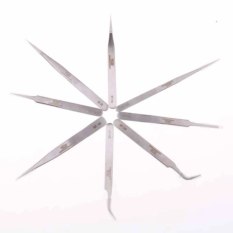 8 стилей из нержавеющей стали пинцет натуральная SP серии высокой точности для
