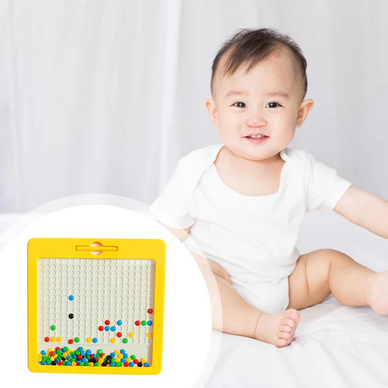

Magnetic Colorful Magnet Beads Drawing Board Magnetic Writing Board Learning Educational Doodle Writing Kids Toys