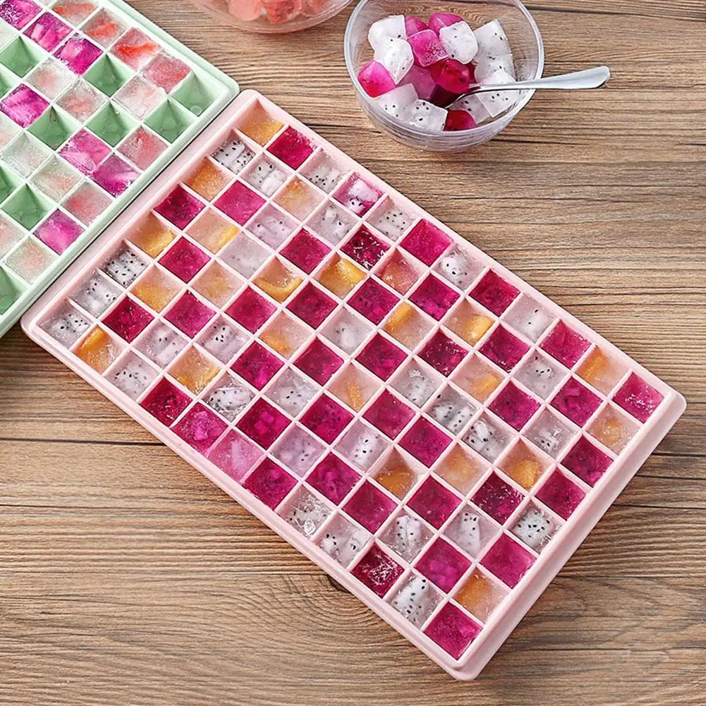 

60/96 Grids Silicone Ice Cube Tray Cold Cubes Tray Large Mold Ice Molds Cream Maker Ice Tray Moulds Cake T6B0