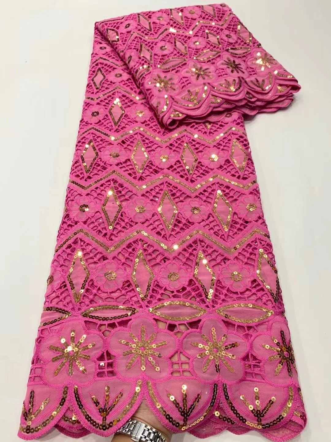 

Latest Design Swiss Voile Lace In Switzerland 2021 High Quality Cotton Nigerian Dry Lace Fabric African French Voile Lace Fabric