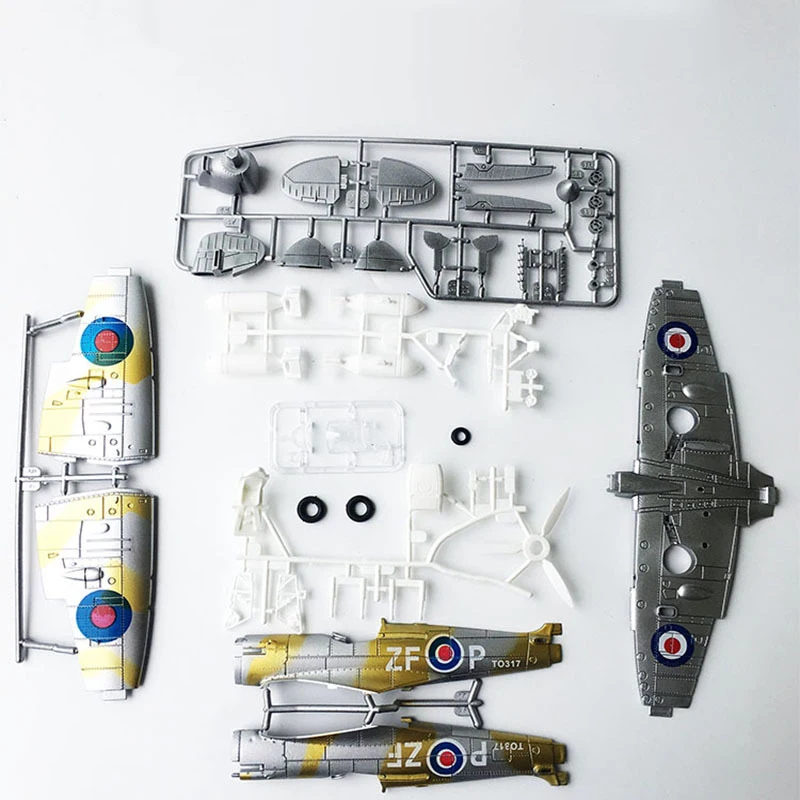 1 шт. 1:48 масштаб самолета Модель Развивающие игрушки DIY для детей модель строительные наборы Самолет пластиковая модель Diy игрушки случайного цвета