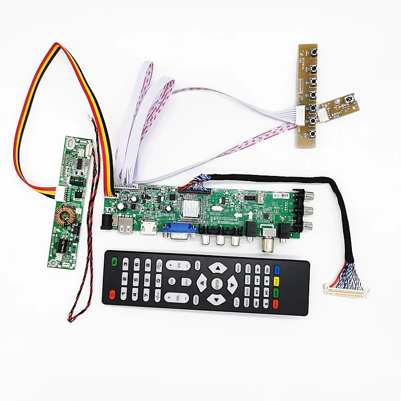 DVB-T2/DVB-T/DVB-C LCD digital TV Driver Controller Board Kit 23.8 inch G238HAN01.2 1920*1080 3663 controller board DIY kit |