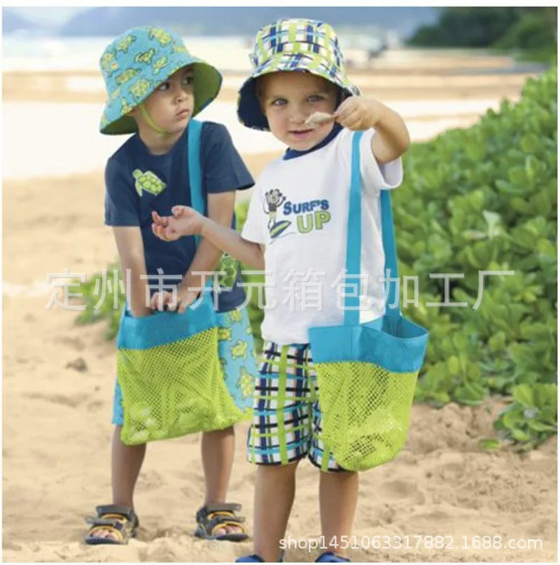 

Portable Beach Mesh Bag Kids Beach Toys Clothes Towel Bag Baby Toy Sand Away Storage Bag Sundries Pouch bolso de playa