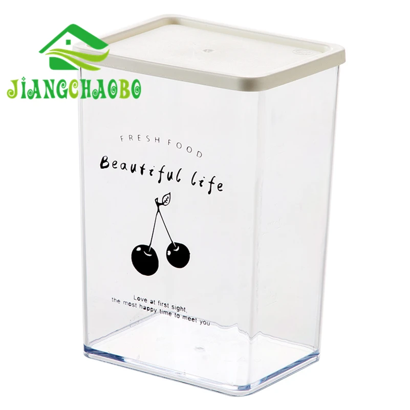 Высококачественные пластиковые герметичные банки 1 шт. кухонная коробка для