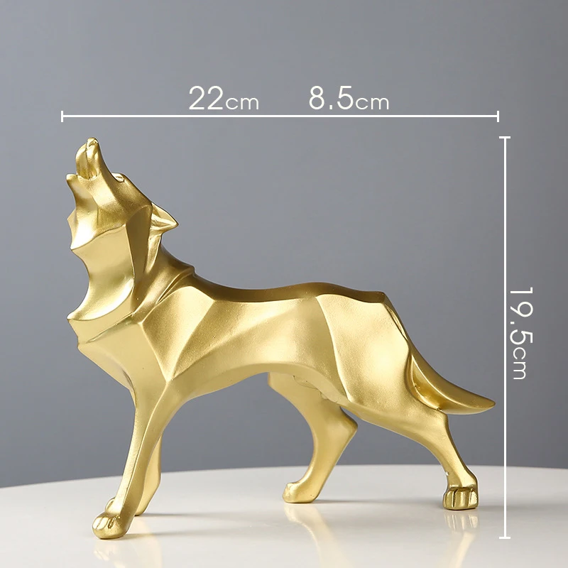 

2021 Abstract Totem Leopard Wolf Dog Ornaments Statue Ornament Resin Furnishing Home Decoration Accessories Modern Crafts