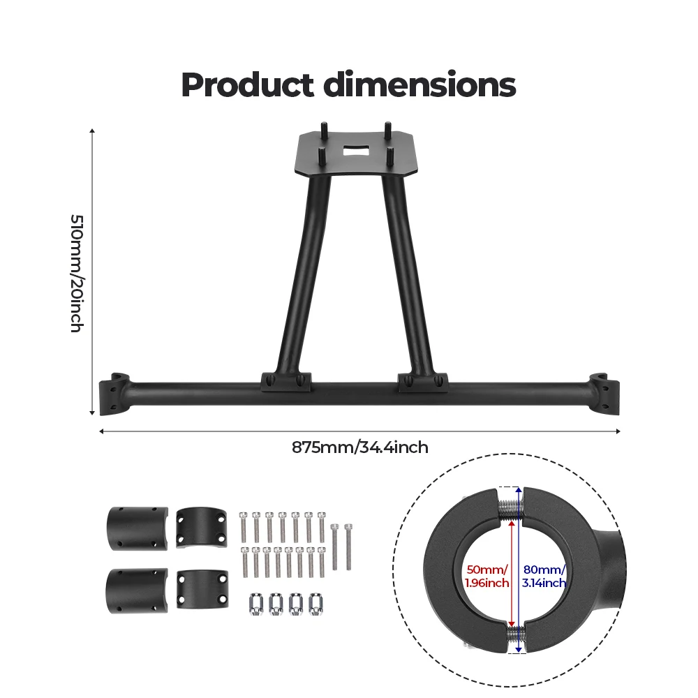 Держатель запасного колеса для UTV RZR KEMIMOTO из тяжелой металлической стали, совместимый с Polaris PRO XP / XP4 / XP 4 2020-2023 гг.