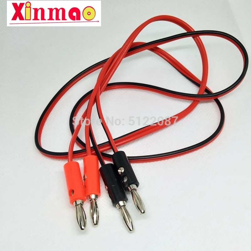 1 м 4 мм с двойной головкой разъем типа банан Тестовые провода 100 см Штабелируемый