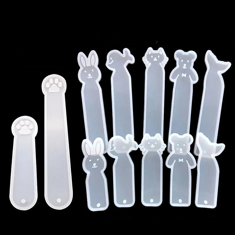 

Формы для закладок из смолы, 2 шт., для самостоятельной сборки, для УФ-смолы, эпоксидная форма, Закладка, украшения, подарки для детей, форма дл...