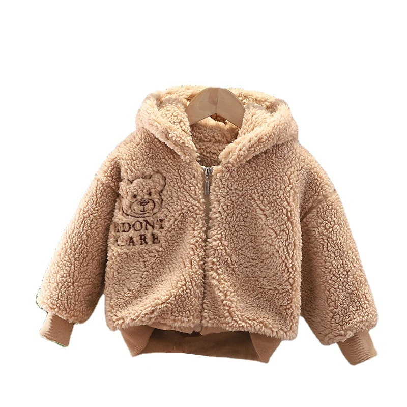 

New Winter Baby Girls Fashion Clothes Children Boys Thick Hooded Coat Toddler Casual Costume Infant Clothing Kid Cartoon Hoodies