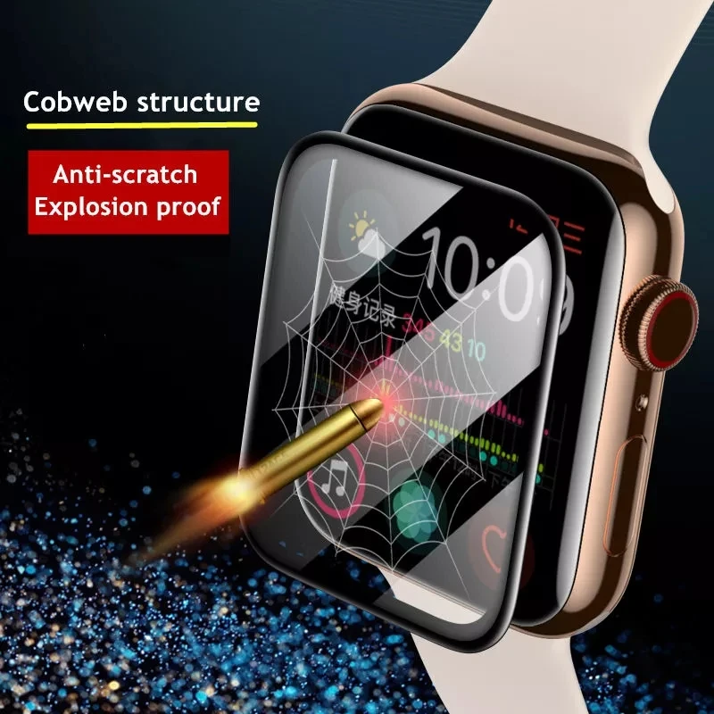 

Защита экрана для Apple Watch band 44 мм 40 мм 42 мм/38 мм, мягкая пленка для iwatch, аксессуары для часов apple watch series 5 4 3 se 6