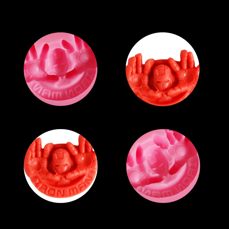 Силиконовая форма для торта Железный человек 1 шт. шоколада украшение помадка 3D