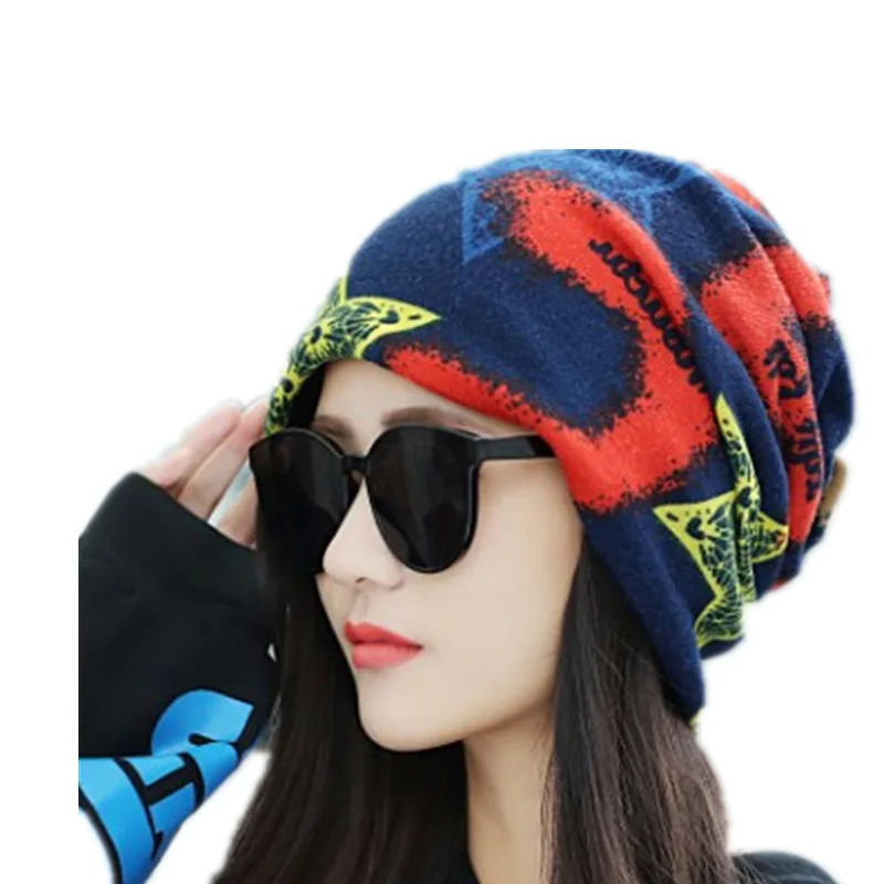 Женские шапки-бини сезон весна-зима хлопковая шапка модная Шапка-бини в стиле
