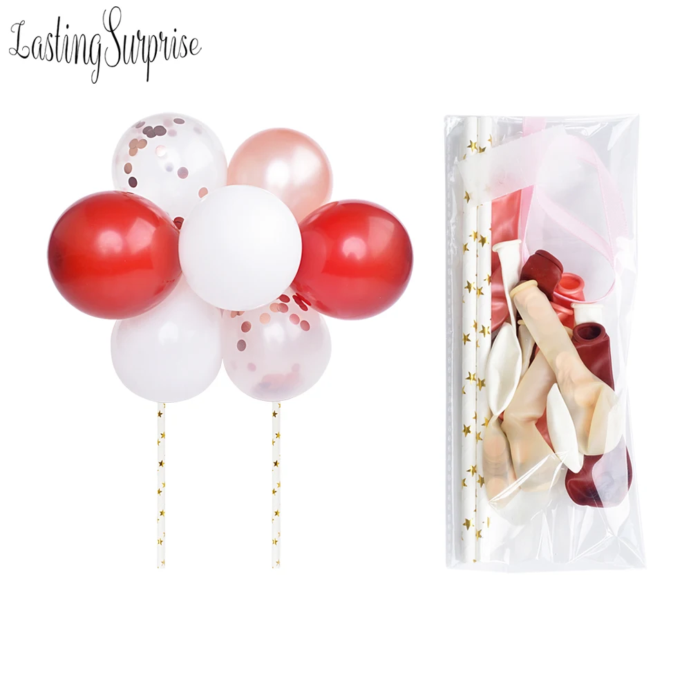 14 шт./компл. 5 дюймов воздушные шары торт Топпер День Рождения украшения Дети шар