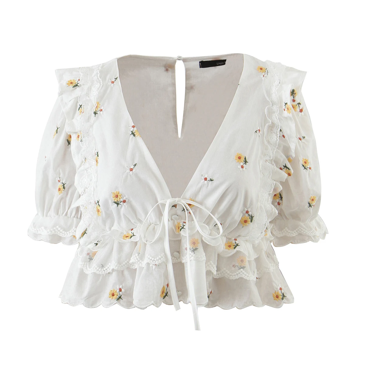 

JC·KILIG 2021 Girl Next Door Printed Navel Shirt L9845