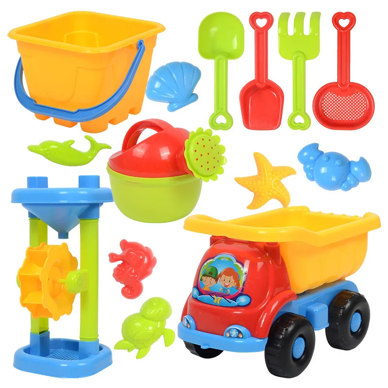 

Beach Toy Sand Toys Set Bucket Sand Shovel Sandpit Toy Summer Sand Tool Kits Outdoor Game Toys for Toddlers Kids Beach Toys Play