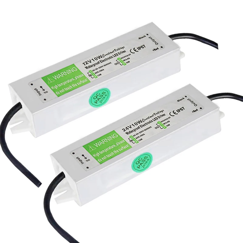 5 pcs/lot IP67 Led Lighting Transformers Waterproof LED Driver DC12V 10W 12W 15W Power Supply For Outdoor Led Lighting