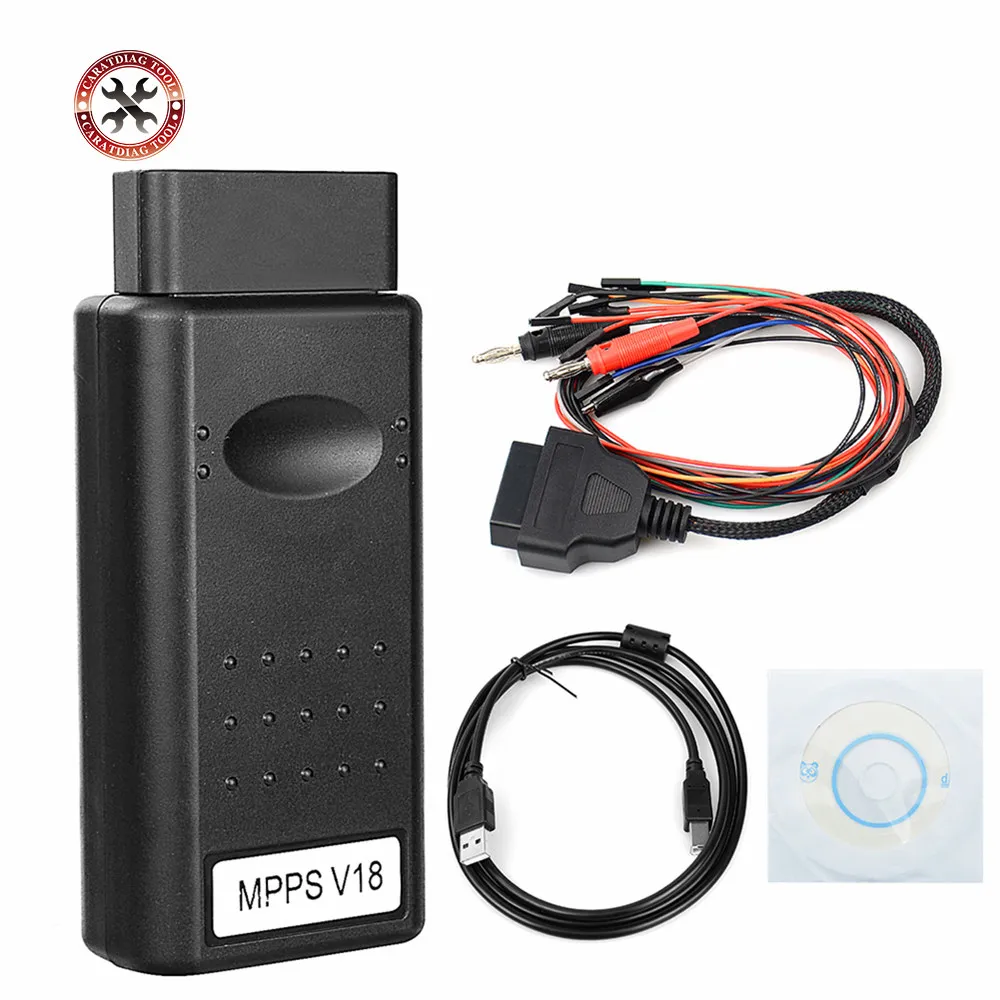 MPPS V18 непрерывный тросовой кабель V18.12.3.8 ECU чип-тюнинг лучше чем V16 OBD разрывной