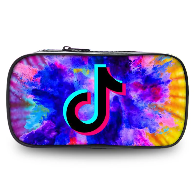 

Tik Tok Printed Pencil Case Various Styles Nylon Waterproof Male Female Students Fashion Large-capacity Office School Supplies