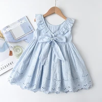 girl dress summer cotton children clothing sleeveless toddler princess kids dresses for girls clothes embroidery vestido