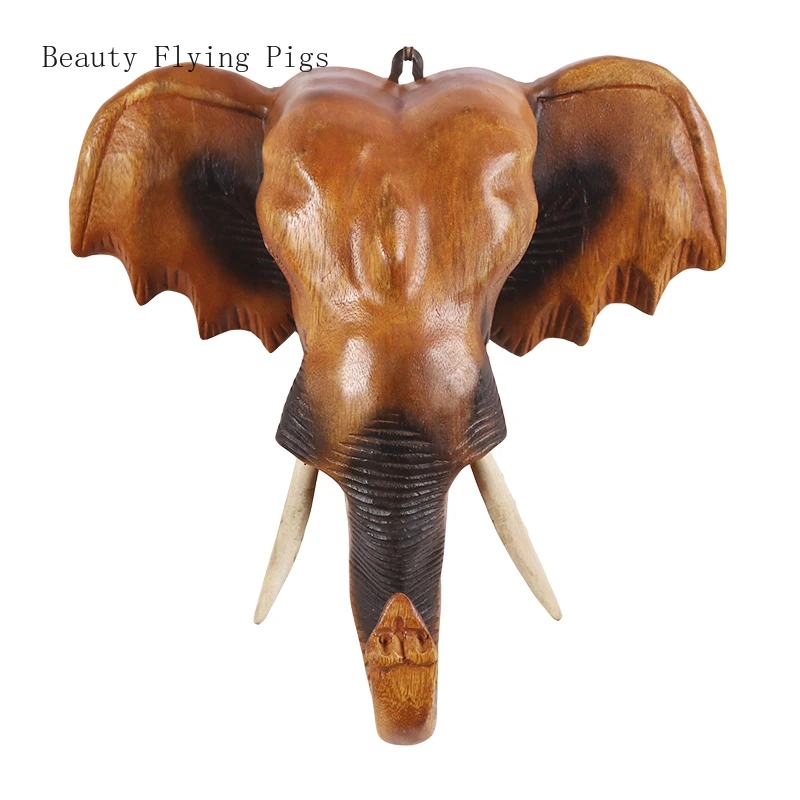 

Creative home elephant head wall decoration pendant classic fashion living room porch elephant head wall decoration wall hanging
