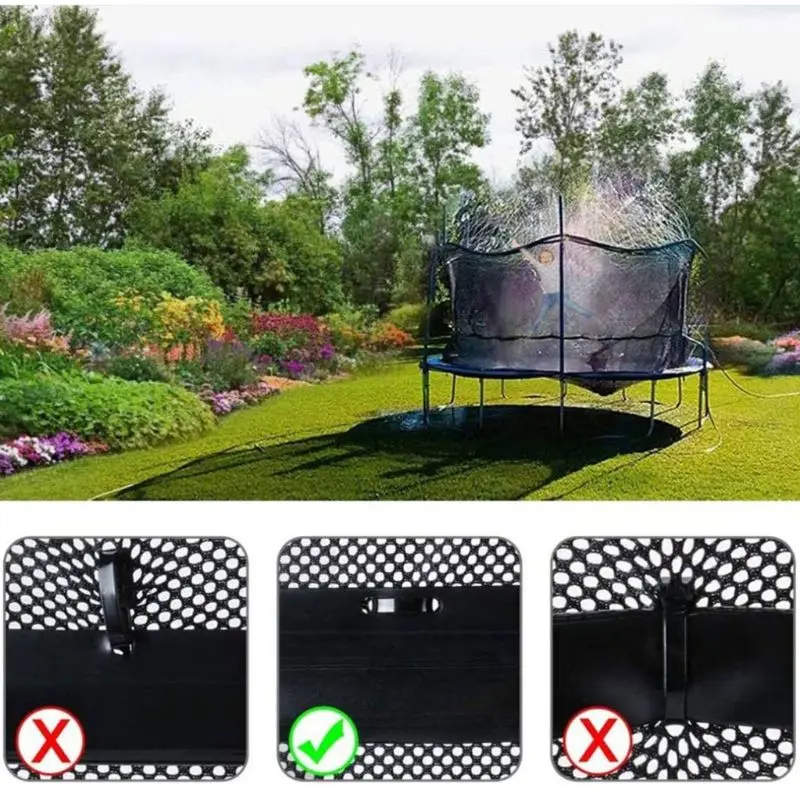 

10m Trampoline Sprinkler Spray Hose Water Park Summer Outdoor Garden Watergames