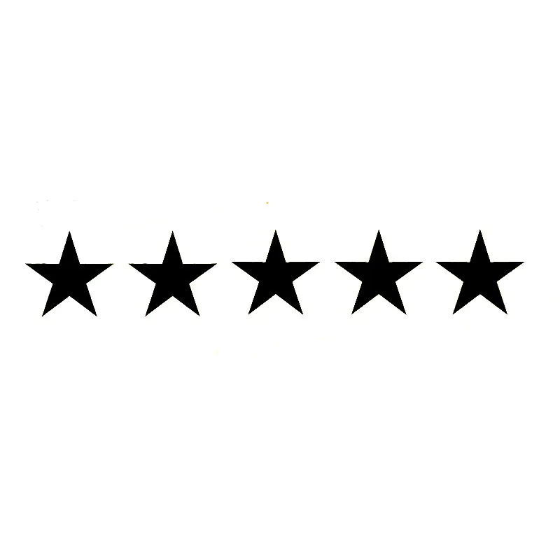 

Car Sticker Five Star Funny Fashion Vinyl Decal Car Exterior Accessories Modeling Window Sticker,17cm* 5cm