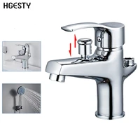basin faucet set bathroom bathtub shower faucet with handheld shower head hot and cold water mixing valve nozzle deck mounted