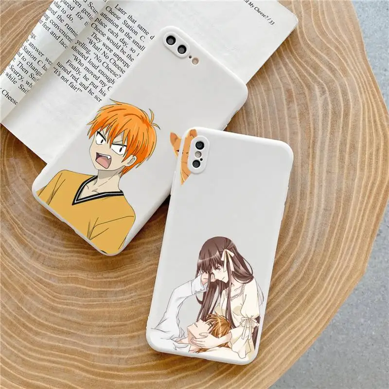 

Fruits Basket Japan anime Phone Case Candy Color for iPhone 6 7 8 11 12 s mini pro X XS XR MAX Plus