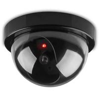 hontusec simulated surveillance camera fake home dome dummy camera with flash red led light security camera indoor outdoor