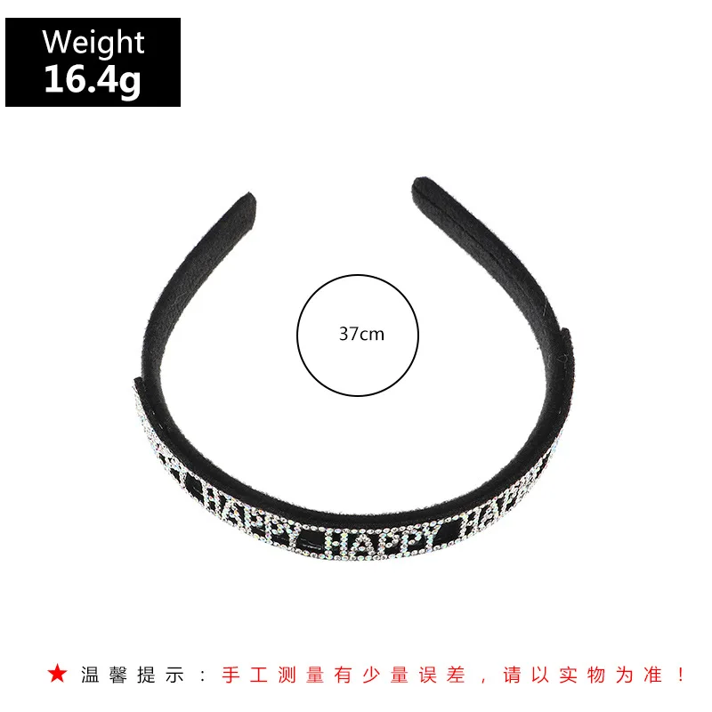 Стразы широкая повязка для волос с алмазными буквами уличная мода заколка