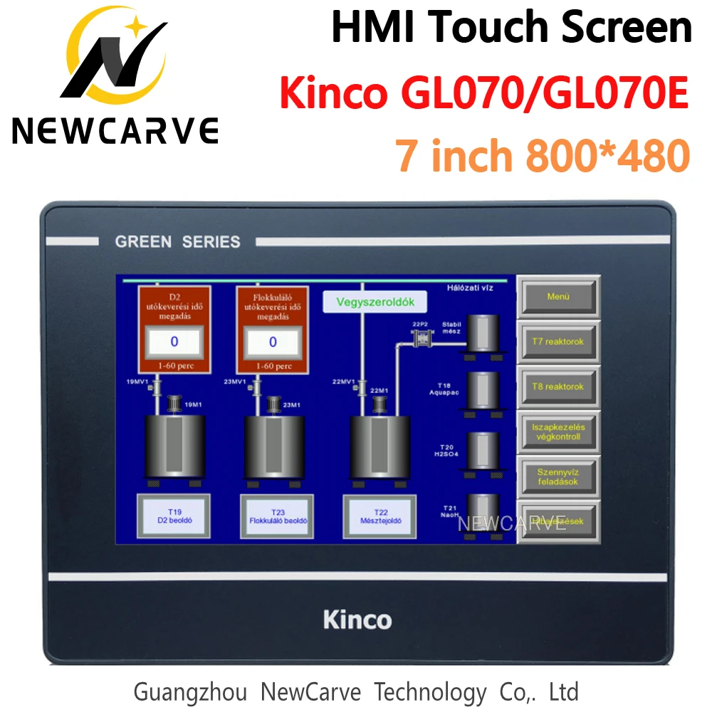

Kinco GL070 GL070E Ethernet Host HMI Touch Screen 7 Inch 800*480 Human Machine Interface Replace MT4434TE MT4414TE Newcarve