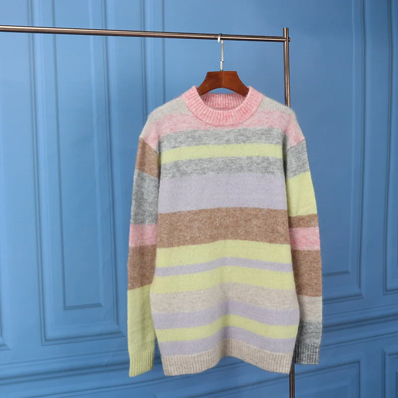 

Loose Medium and Long Knitwear Women's Mohair Sweater