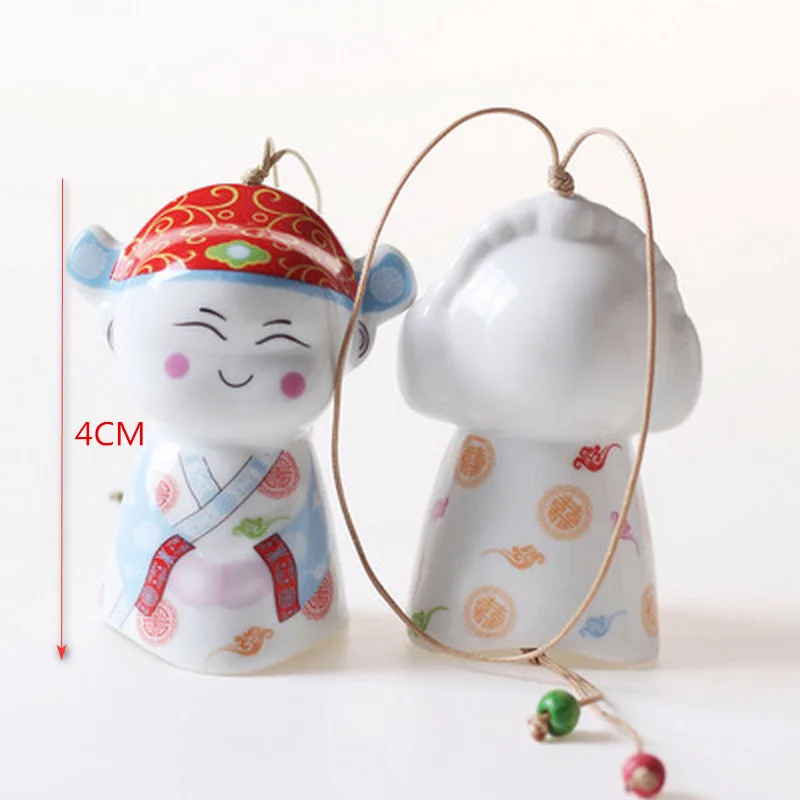 Китайская керамическая солнечная кукла ветряные колокольчики праздничный