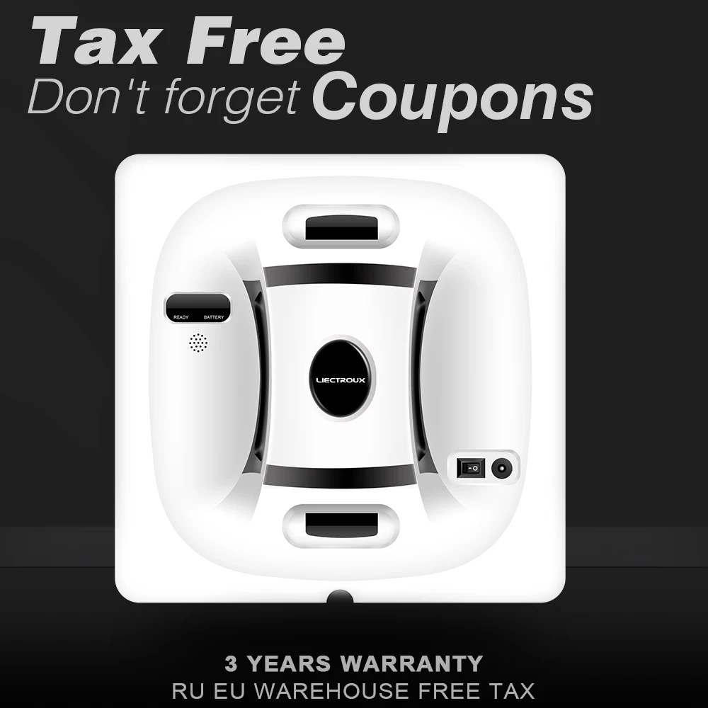 LIECTROUX X6 Window Cleaning Robot One Touch Control Remote Glass Cleaner Tool For Indoor and Outdoor High Floor Windows|Электрические