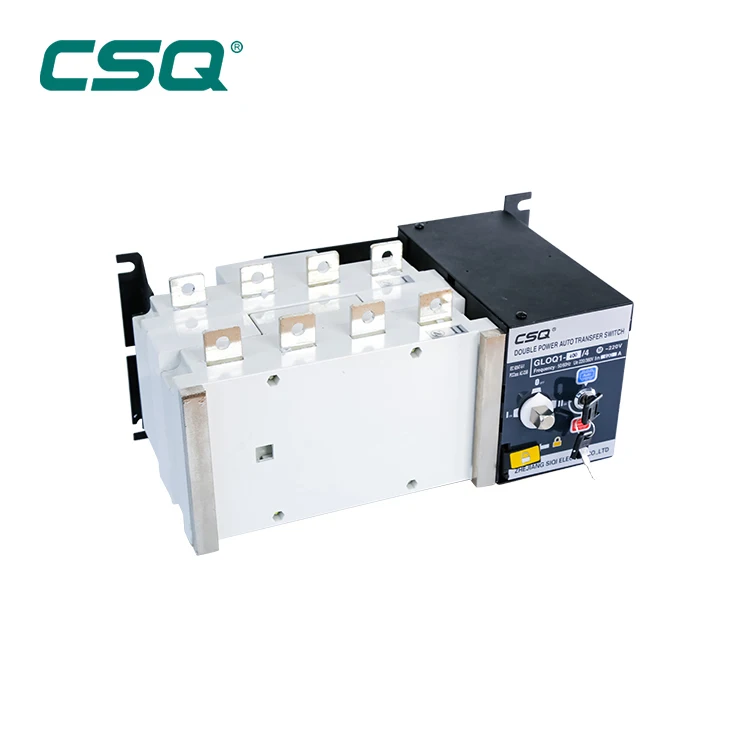 

GLOQ1 4P 400A automatic transfer switch ATS AC220v CSQ China Supplier 200A 250A 4pole Automatic Changeover Switch 100A ATSE