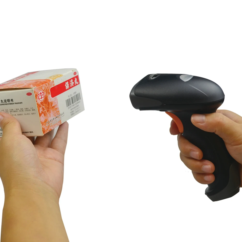 Недорогой ручной сканер штрих кода HS22 1D лазерный беспроводной QR КПК