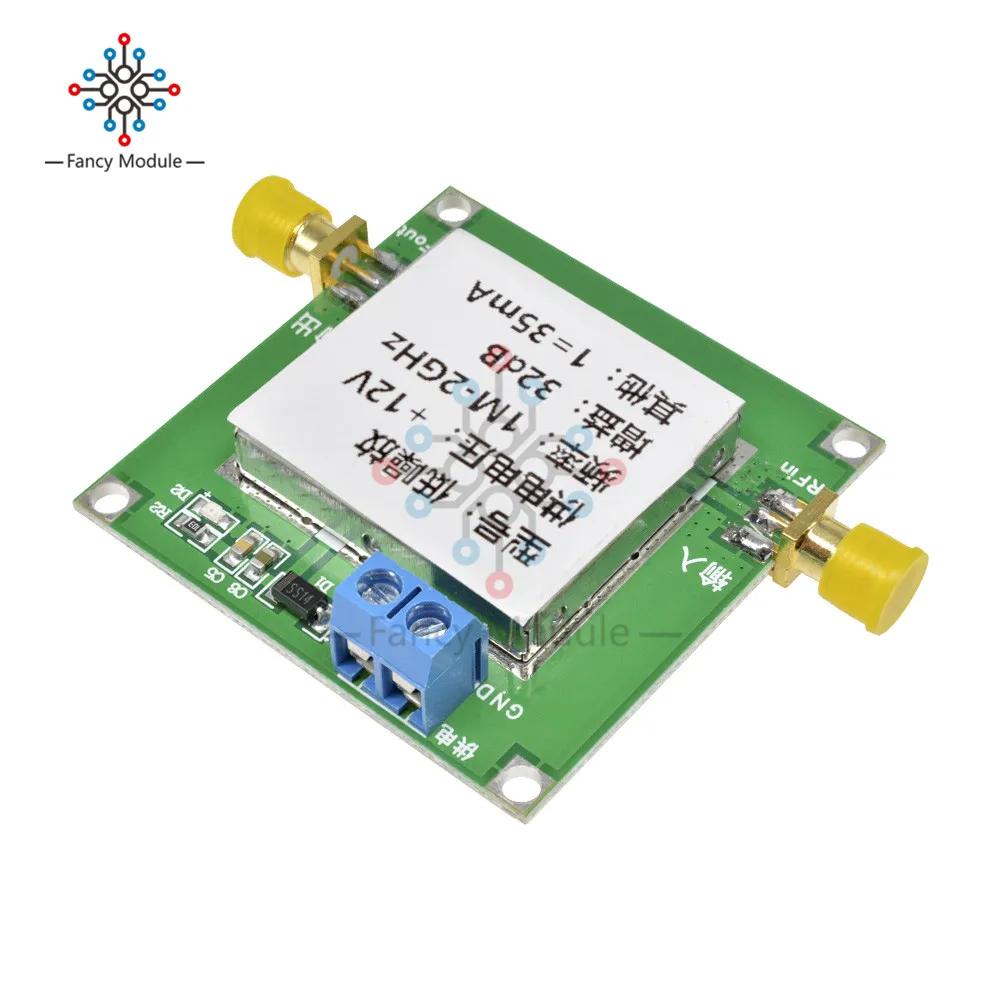 Diymore 0,01-2000 МГц 2 ГГц 32 дБ LNA RF широкополосный малошумный усилитель UHF-Модуль ВЧ ОВЧ