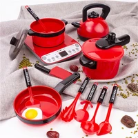 newest hot 13pcs toddler girls baby kids play house toy kitchen utensils cooking pots pans food dishes cookware