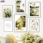 Язычковая Одуванчик виноград Цитата цветок поле пейзаж настенное Искусство Холст Живопись постер и принты гостиная нордический стиль Декор