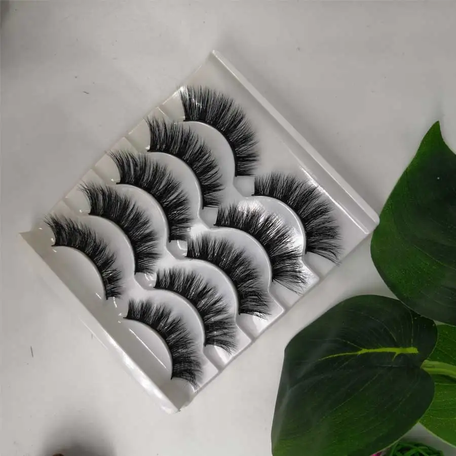 5 пар 3D норковые накладные ресницы натуральные толстые длинные для макияжа