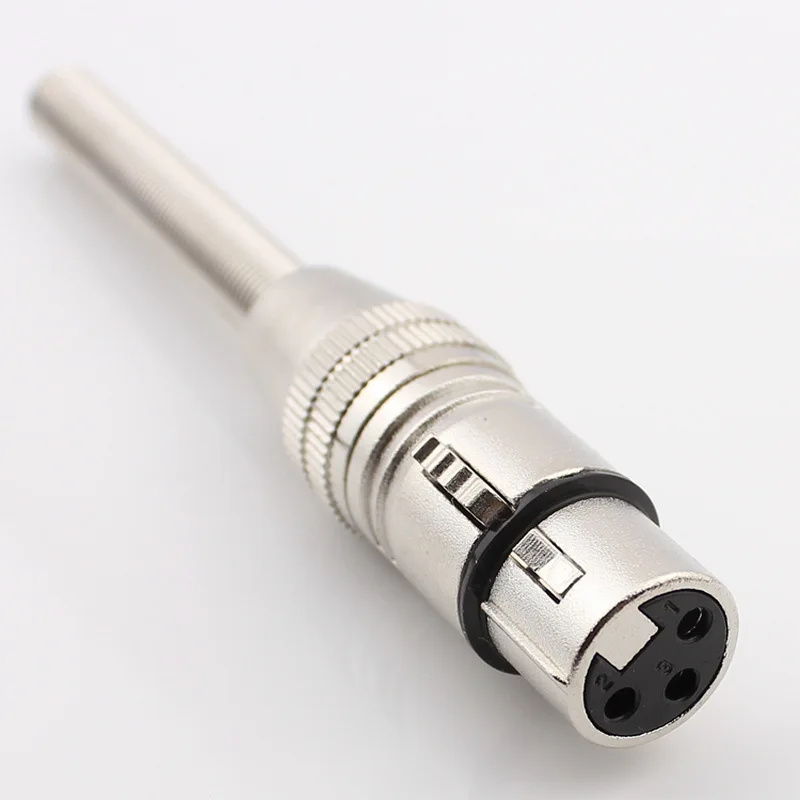 Металл 3 контакта XLR разъем для подключения микрофона микрофонный адаптер разъём с пружинным кольцом|connector