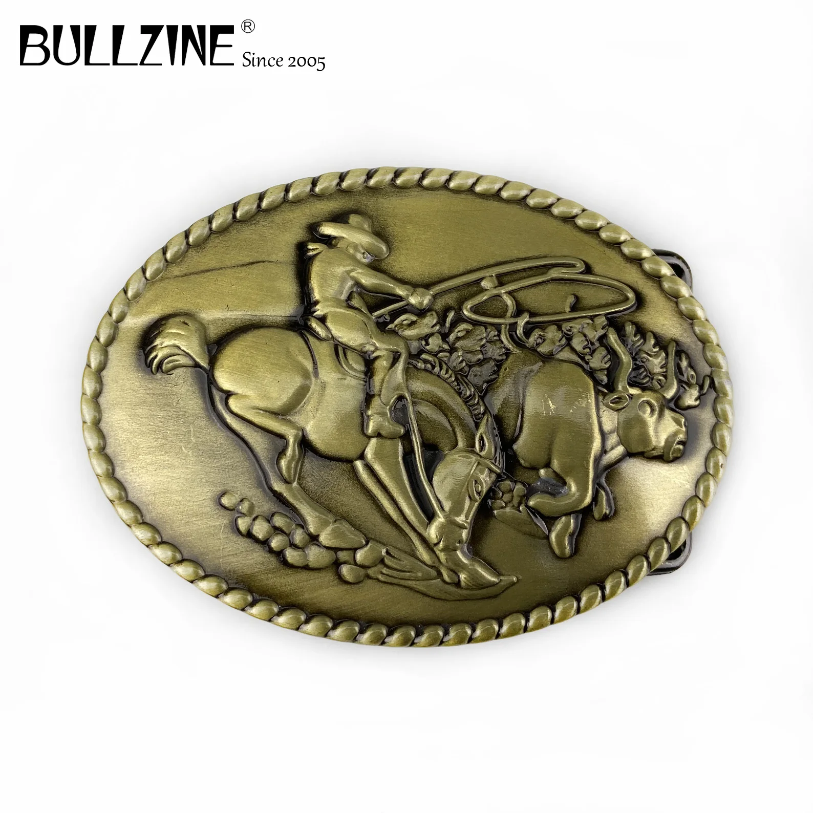 Bullzine цинковый сплав западное родео Пряжка на ремешке 03574 класса Люкс в