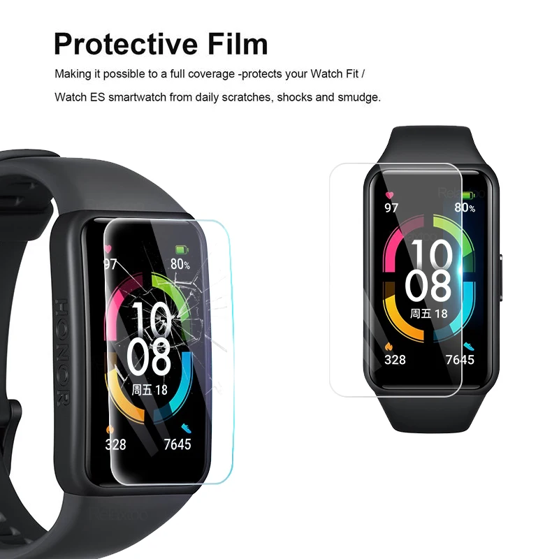 Мягкая Гидрогелевая защитная пленка из ПЭТ для Huawei Honor Band 6 экрана 5 4 3 изогнутая |