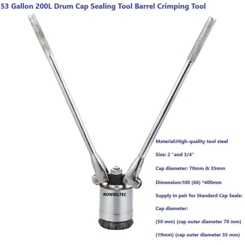 53 галлона 200л барабанная крышка уплотнительный инструмент баррель обжимной на
